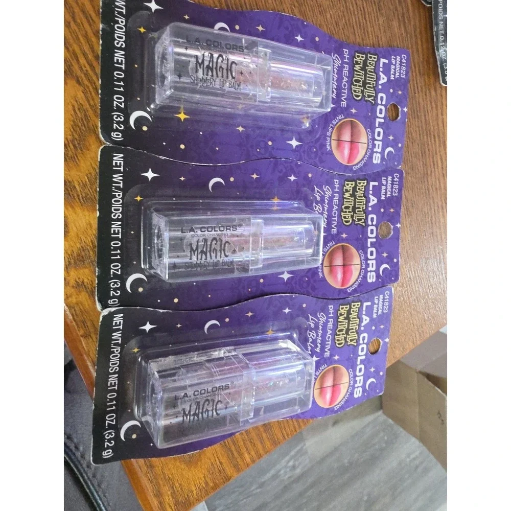 3x L.A. Colors Beautifully‎ Bewitched pH Reactive Shimmering Magical Lip Balm